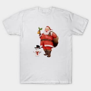 santa claus snowman T-Shirt